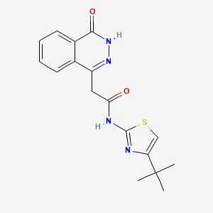 molecular formula C17H18N4O2S B10988350 N-(4-tert-butyl-1,3-thiazol-2-yl)-2-(4-hydroxyphthalazin-1-yl)acetamide 