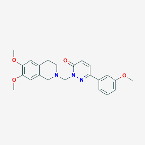 2-[(6,7-dimethoxy-3,4-dihydroisoquinolin-2(1H)-yl)methyl]-6-(3-methoxyphenyl)pyridazin-3(2H)-one