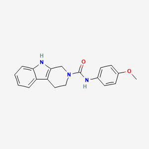 molecular formula C19H19N3O2 B10988387 N-(4-methoxyphenyl)-1,3,4,9-tetrahydro-2H-beta-carboline-2-carboxamide 