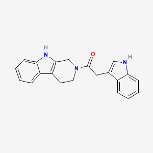 2-(1H-indol-3-yl)-1-(1,3,4,9-tetrahydro-2H-beta-carbolin-2-yl)ethanone