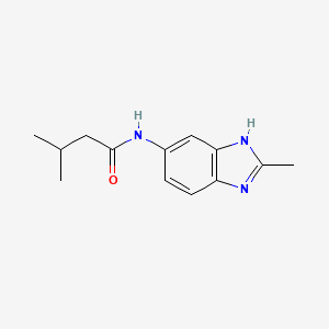 molecular formula C13H17N3O B10988407 3-methyl-N-(2-methyl-1H-benzimidazol-5-yl)butanamide 