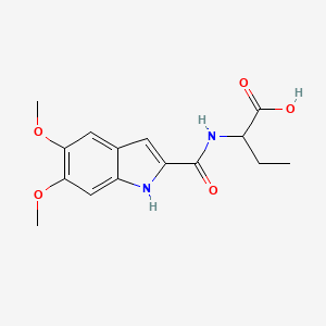 2-{[(5,6-dimethoxy-1H-indol-2-yl)carbonyl]amino}butanoic acid