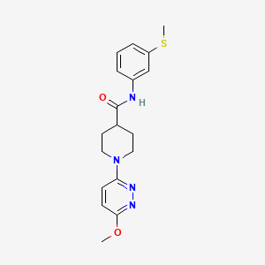 1-(6-methoxypyridazin-3-yl)-N-[3-(methylsulfanyl)phenyl]piperidine-4-carboxamide