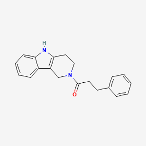 3-phenyl-1-(1,3,4,5-tetrahydro-2H-pyrido[4,3-b]indol-2-yl)propan-1-one