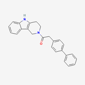 2-(biphenyl-4-yl)-1-(1,3,4,5-tetrahydro-2H-pyrido[4,3-b]indol-2-yl)ethanone