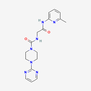 N-{2-[(6-methylpyridin-2-yl)amino]-2-oxoethyl}-4-(pyrimidin-2-yl)piperazine-1-carboxamide