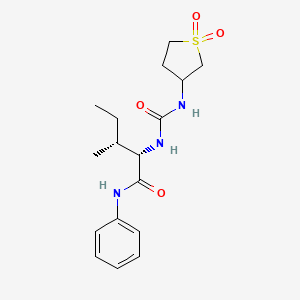 N~2~-[(1,1-dioxidotetrahydrothiophen-3-yl)carbamoyl]-N-phenyl-L-isoleucinamide