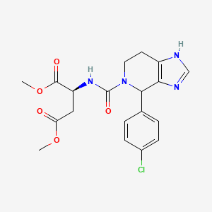 molecular formula C19H21ClN4O5 B10988588 dimethyl N-{[4-(4-chlorophenyl)-1,4,6,7-tetrahydro-5H-imidazo[4,5-c]pyridin-5-yl]carbonyl}-L-aspartate 