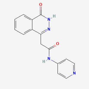 2-(4-oxo-3,4-dihydrophthalazin-1-yl)-N-(pyridin-4-yl)acetamide