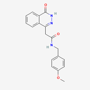 molecular formula C18H17N3O3 B10988638 2-(4-hydroxyphthalazin-1-yl)-N-(4-methoxybenzyl)acetamide 