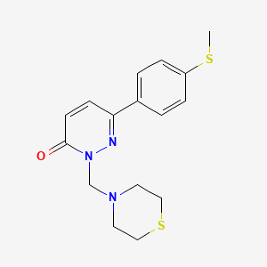 6-[4-(methylsulfanyl)phenyl]-2-(thiomorpholin-4-ylmethyl)pyridazin-3(2H)-one