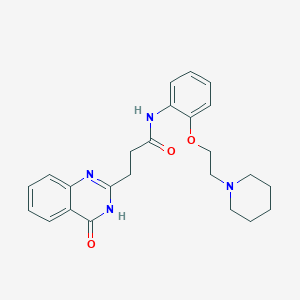 3-(4-hydroxyquinazolin-2-yl)-N-{2-[2-(piperidin-1-yl)ethoxy]phenyl}propanamide