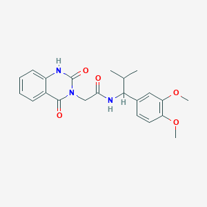 N-[1-(3,4-dimethoxyphenyl)-2-methylpropyl]-2-(2-hydroxy-4-oxoquinazolin-3(4H)-yl)acetamide