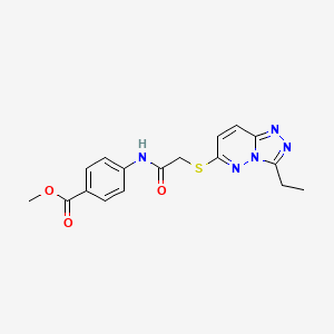 Methyl 4-({[(3-ethyl[1,2,4]triazolo[4,3-b]pyridazin-6-yl)sulfanyl]acetyl}amino)benzoate