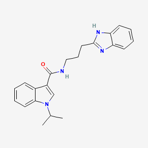 N-[3-(1H-benzimidazol-2-yl)propyl]-1-(propan-2-yl)-1H-indole-3-carboxamide