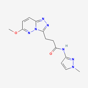 3-(6-methoxy[1,2,4]triazolo[4,3-b]pyridazin-3-yl)-N-(1-methyl-1H-pyrazol-3-yl)propanamide