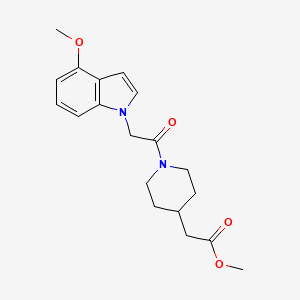 methyl {1-[(4-methoxy-1H-indol-1-yl)acetyl]piperidin-4-yl}acetate