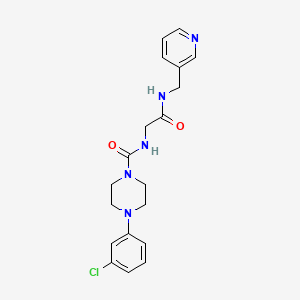 4-(3-chlorophenyl)-N-{2-oxo-2-[(pyridin-3-ylmethyl)amino]ethyl}piperazine-1-carboxamide