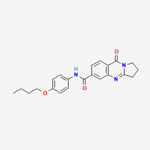 N-(4-butoxyphenyl)-9-oxo-1,2,3,9-tetrahydropyrrolo[2,1-b]quinazoline-6-carboxamide