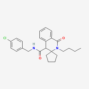 2'-butyl-N-(4-chlorobenzyl)-1'-oxo-1',4'-dihydro-2'H-spiro[cyclopentane-1,3'-isoquinoline]-4'-carboxamide