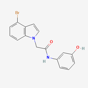 2-(4-bromo-1H-indol-1-yl)-N-(3-hydroxyphenyl)acetamide