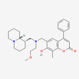 molecular formula C30H38N2O4 B10988849 6-{[[(1S,9AR)Octahydro-2H-quinolizin-1-ylmethyl](2-methoxyethyl)amino]methyl}-7-hydroxy-8-methyl-4-phenyl-2H-chromen-2-one 