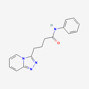 N-phenyl-4-([1,2,4]triazolo[4,3-a]pyridin-3-yl)butanamide