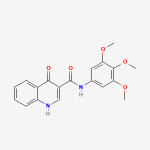 molecular formula C19H18N2O5 B10988877 4-hydroxy-N-(3,4,5-trimethoxyphenyl)quinoline-3-carboxamide CAS No. 1251581-31-3