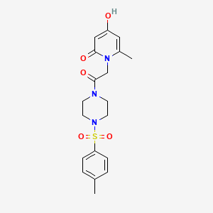 4-hydroxy-6-methyl-1-(2-{4-[(4-methylphenyl)sulfonyl]piperazin-1-yl}-2-oxoethyl)pyridin-2(1H)-one