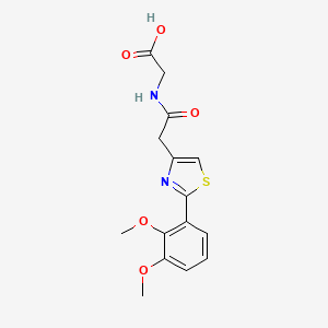 N-{[2-(2,3-dimethoxyphenyl)-1,3-thiazol-4-yl]acetyl}glycine