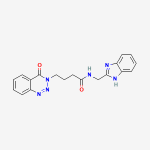 N-(1H-benzimidazol-2-ylmethyl)-4-(4-oxo-1,2,3-benzotriazin-3(4H)-yl)butanamide