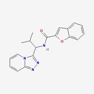 N-[2-methyl-1-([1,2,4]triazolo[4,3-a]pyridin-3-yl)propyl]-1-benzofuran-2-carboxamide