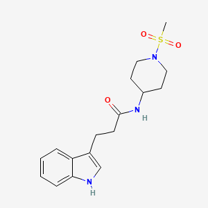 3-(1H-indol-3-yl)-N-(1-methanesulfonylpiperidin-4-yl)propanamide