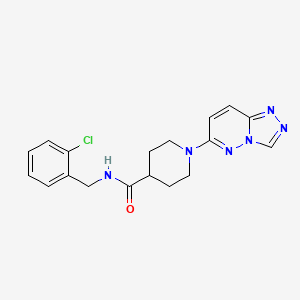 N-(2-chlorobenzyl)-1-([1,2,4]triazolo[4,3-b]pyridazin-6-yl)piperidine-4-carboxamide