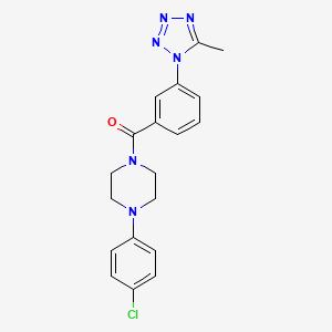 [4-(4-chlorophenyl)piperazin-1-yl][3-(5-methyl-1H-tetrazol-1-yl)phenyl]methanone