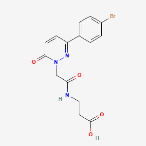 molecular formula C15H14BrN3O4 B10988993 N-{[3-(4-bromophenyl)-6-oxopyridazin-1(6H)-yl]acetyl}-beta-alanine 