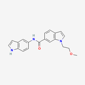 molecular formula C20H19N3O2 B10989004 N-(1H-indol-5-yl)-1-(2-methoxyethyl)-1H-indole-6-carboxamide 