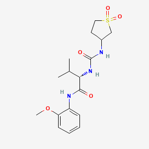 N~2~-[(1,1-dioxidotetrahydrothiophen-3-yl)carbamoyl]-N-(2-methoxyphenyl)-L-valinamide