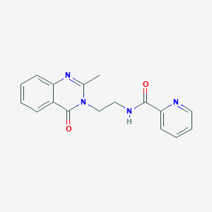 molecular formula C17H16N4O2 B10989027 N-[2-(2-methyl-4-oxoquinazolin-3(4H)-yl)ethyl]pyridine-2-carboxamide 