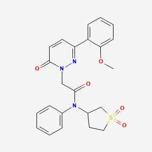 N-(1,1-dioxidotetrahydrothiophen-3-yl)-2-(3-(2-methoxyphenyl)-6-oxopyridazin-1(6H)-yl)-N-phenylacetamide