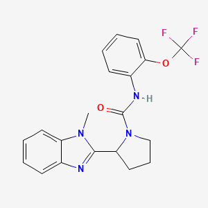 2-(1-methyl-1H-benzimidazol-2-yl)-N-[2-(trifluoromethoxy)phenyl]pyrrolidine-1-carboxamide