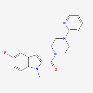 (5-fluoro-1-methyl-1H-indol-2-yl)[4-(pyridin-2-yl)piperazin-1-yl]methanone