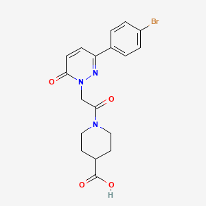 molecular formula C18H18BrN3O4 B10989110 1-{[3-(4-bromophenyl)-6-oxopyridazin-1(6H)-yl]acetyl}piperidine-4-carboxylic acid 