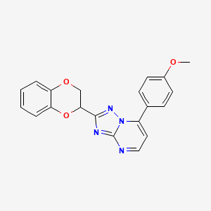 2-(2,3-Dihydro-1,4-benzodioxin-2-yl)-7-(4-methoxyphenyl)[1,2,4]triazolo[1,5-a]pyrimidine