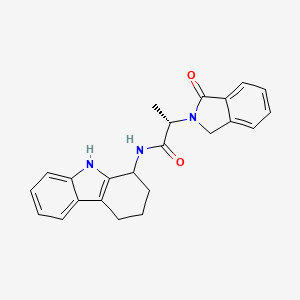 molecular formula C23H23N3O2 B10989154 (2S)-2-(1-oxo-1,3-dihydro-2H-isoindol-2-yl)-N-(2,3,4,9-tetrahydro-1H-carbazol-1-yl)propanamide 