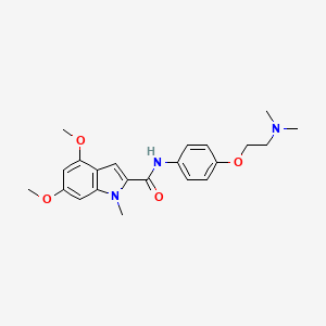 N-{4-[2-(dimethylamino)ethoxy]phenyl}-4,6-dimethoxy-1-methyl-1H-indole-2-carboxamide