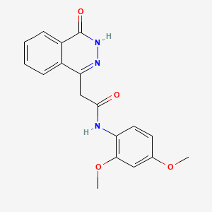 molecular formula C18H17N3O4 B10989196 N-(2,4-dimethoxyphenyl)-2-(4-hydroxyphthalazin-1-yl)acetamide 