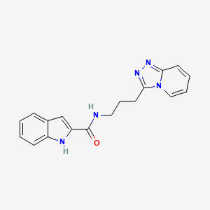 molecular formula C18H17N5O B10989245 N-[3-([1,2,4]triazolo[4,3-a]pyridin-3-yl)propyl]-1H-indole-2-carboxamide 