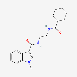 N-{2-[(cyclohexylcarbonyl)amino]ethyl}-1-methyl-1H-indole-3-carboxamide