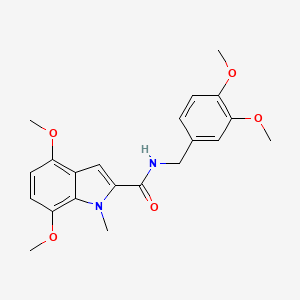 N-(3,4-dimethoxybenzyl)-4,7-dimethoxy-1-methyl-1H-indole-2-carboxamide